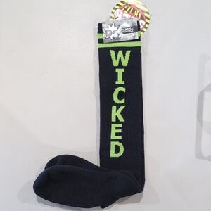 Wicked Black and Green Socks
